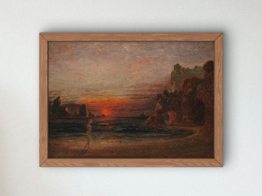 Study for Calypso's Grotto by Francis Danby 1843, Wall Art Print, Fine Art Reproduction, Museum Quality Decor, Poster