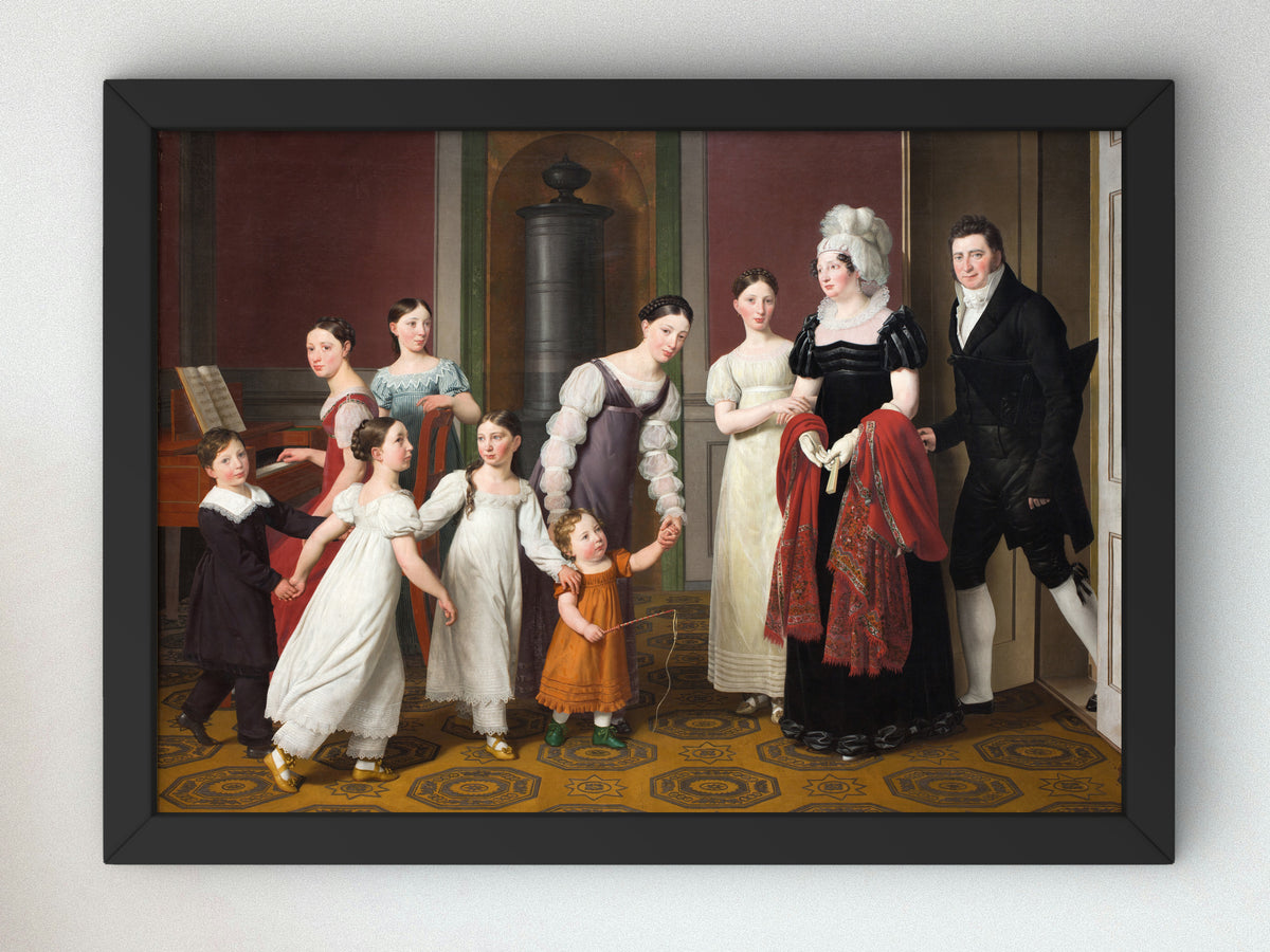The Nathanson Family by Christoffer Wilhelm Eckersberg 1818, Wall Art Print, Fine Art Reproduction, Museum Quality Decor, Poster