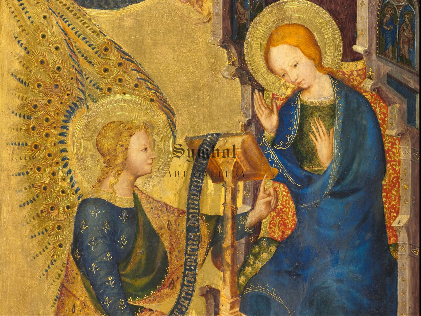 The Annunciation by Bartolome Bermejo 1380, Wall Art Print, Fine Art Reproduction, Museum Quality Decor, Poster