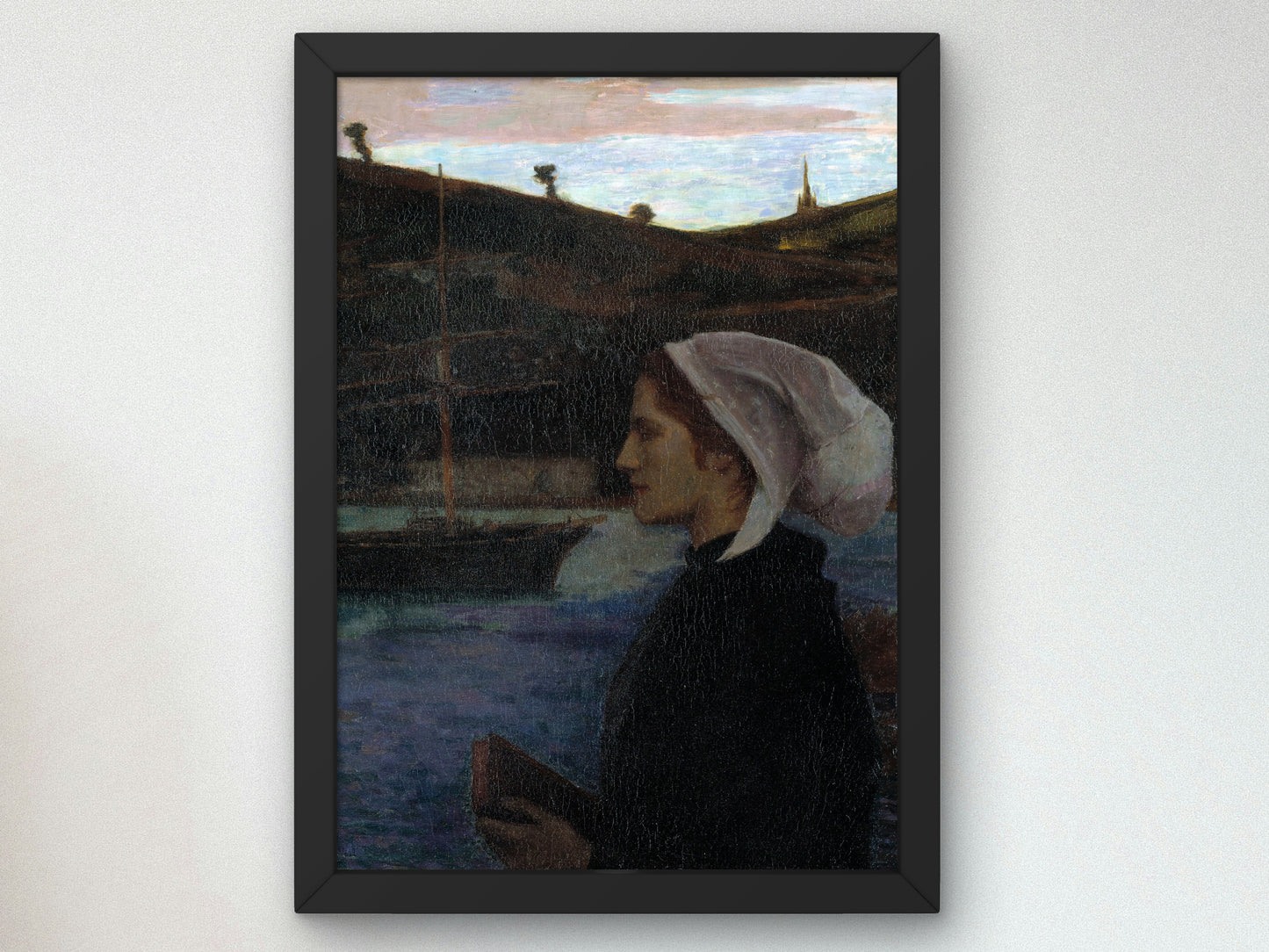 A Breton Sunday by Eugène Lawrence Vail 1890, Wall Art Print, Fine Art Reproduction, Museum Quality Decor, Poster
