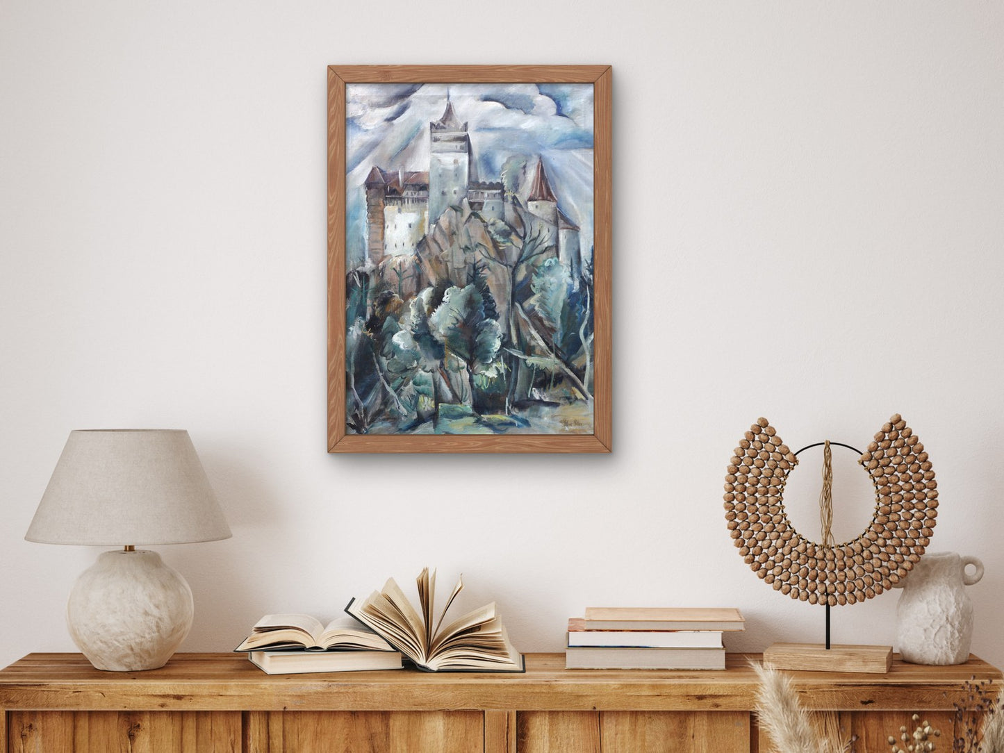 Landscape from Bran by Elena Popea 1924, Wall Art Print, Fine Art Reproduction, Museum Quality Decor, Poster
