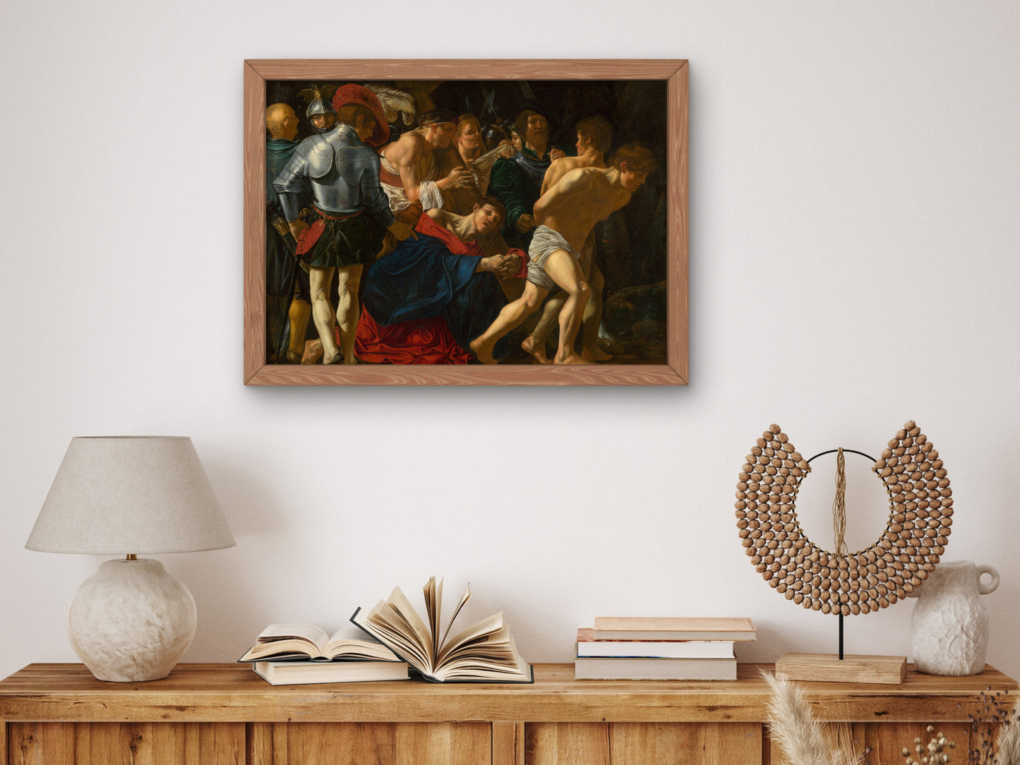 Christ Carrying the Cross by Cecco del Caravaggio 1615, Wall Art Print, Fine Art Reproduction, Museum Quality Decor, Poster