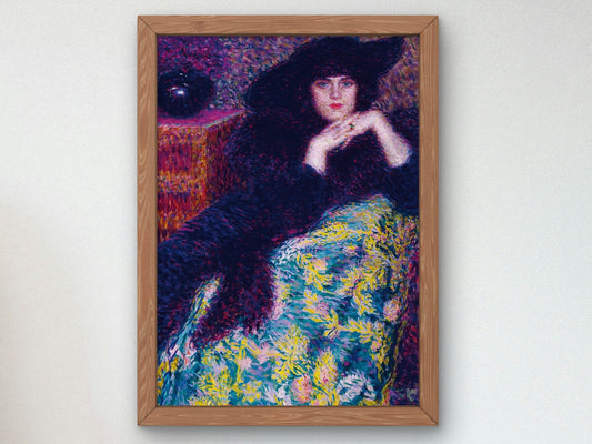 Violette Enrico Lionne by Enrico Lionne 1913, Wall Art Print, Fine Art Reproduction, Museum Quality Decor, Poster