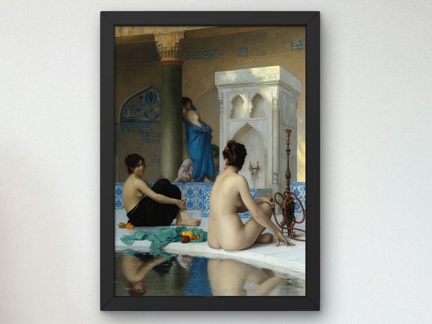 After the Bath by Jean Léon Gérôme 1880, Wall Art Print, Fine Art Reproduction, Museum Quality Decor, Poster