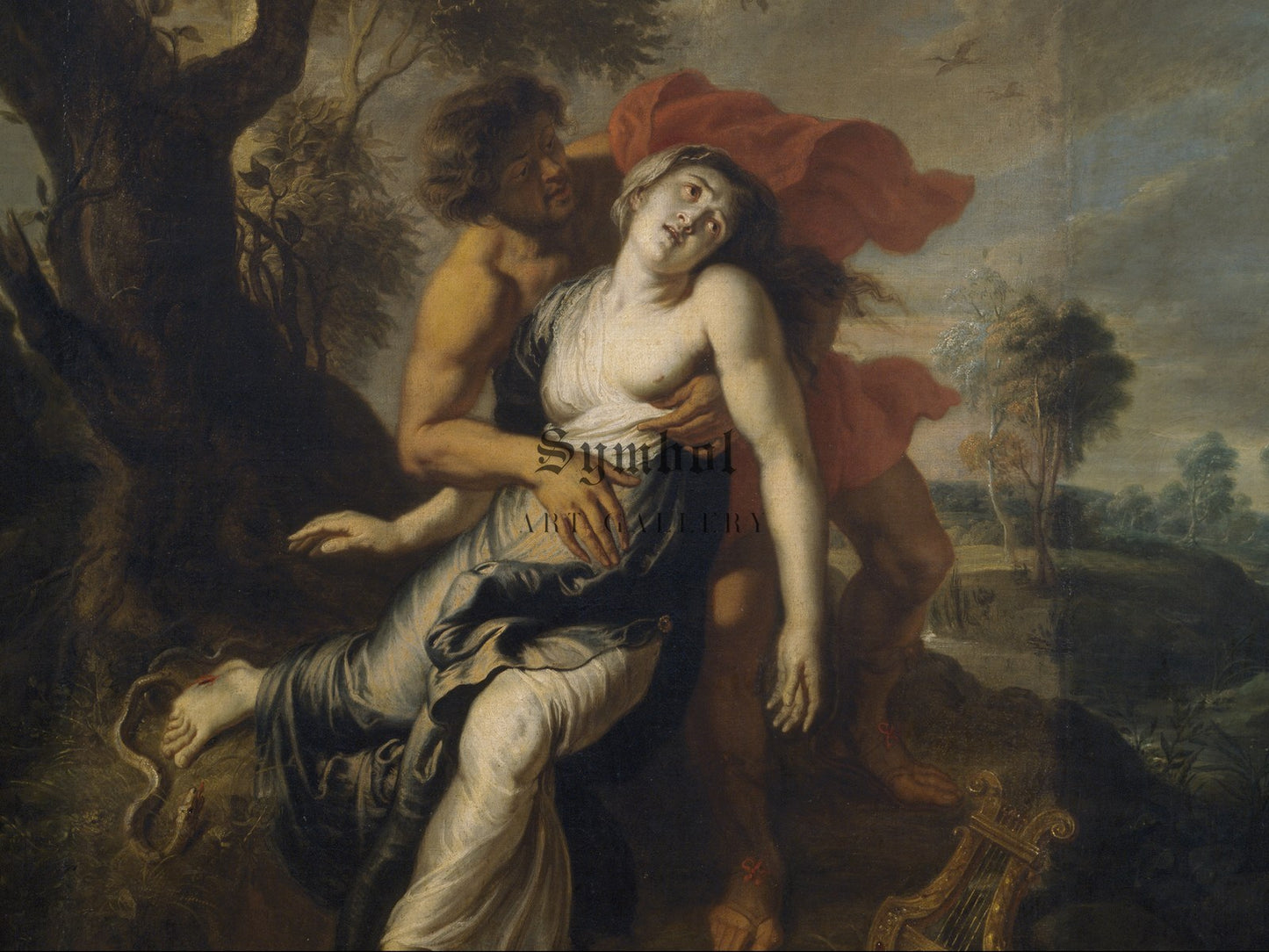 The Death of Eurydice by Erasmus Quellinus II 1630, Wall Art Print, Fine Art Reproduction, Museum Quality Decor, Poster