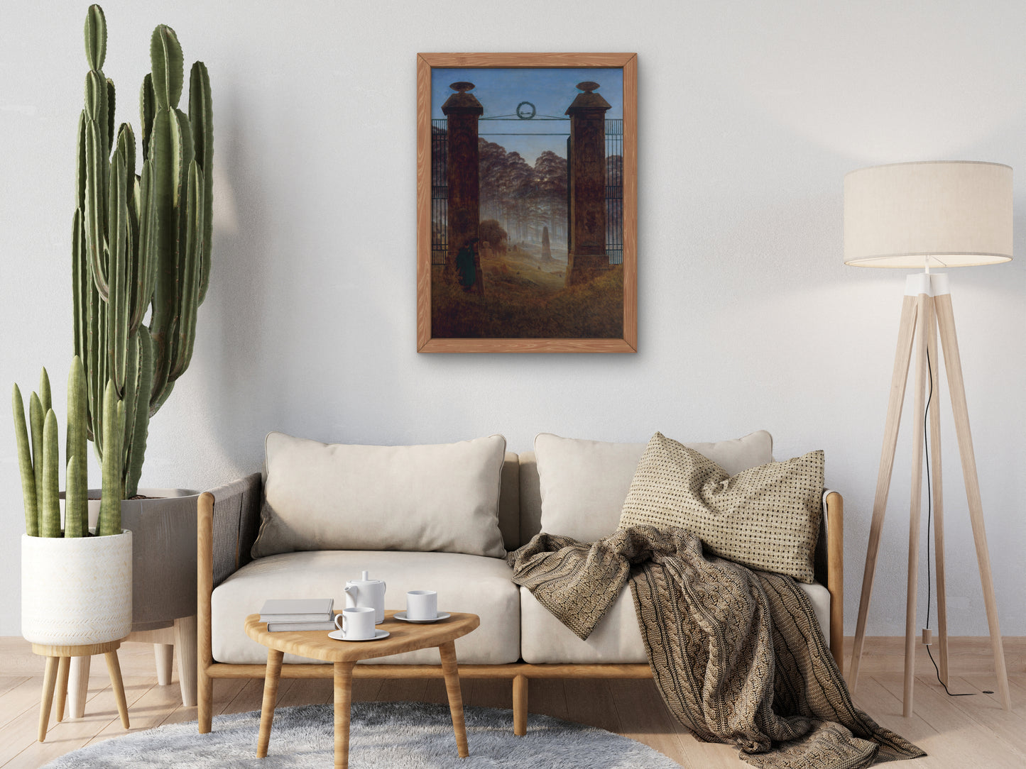 The Cemetery by Caspar David Friedrich 1825, Wall Art Print, Fine Art Reproduction, Museum Quality Decor, Poster