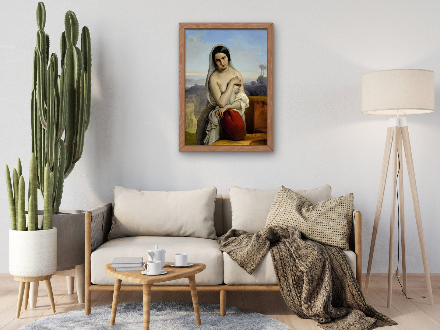 Rebecca at the Well by Francesco Hayez 1833, Wall Art Print, Fine Art Reproduction, Museum Quality Decor, Poster