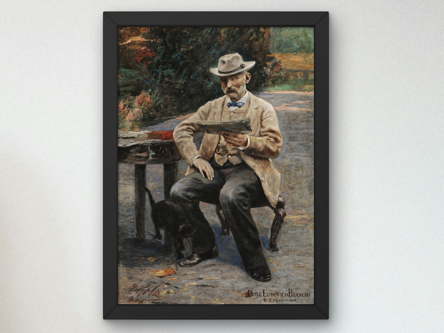 Portrait of Lodovico Bianchi by Emilio Gola 1906, Wall Art Print, Fine Art Reproduction, Museum Quality Decor, Poster
