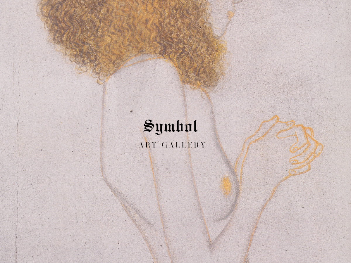 The Sufferings of Weak Humanity by Gustav Klimt 1902, Wall Art Print, Fine Art Reproduction, Museum Quality Decor, Poster
