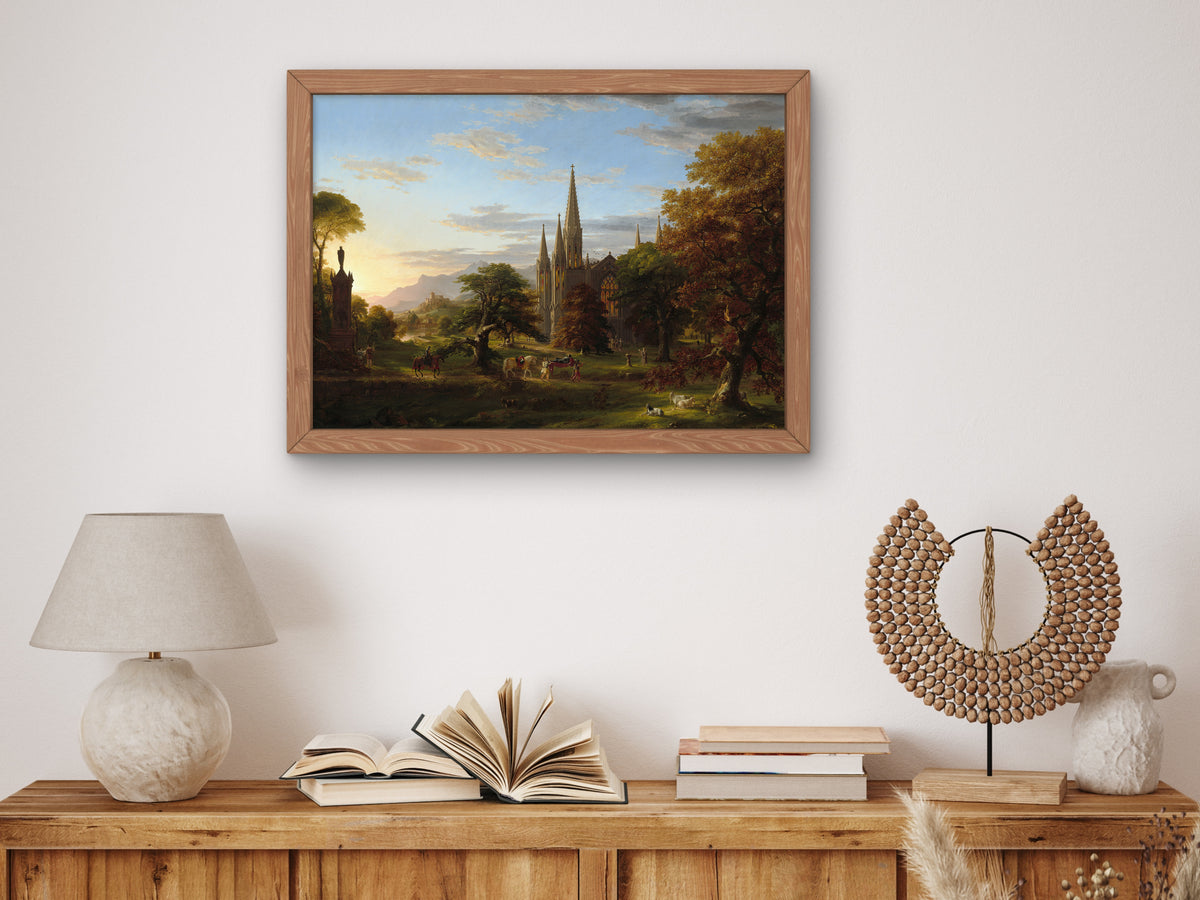 The Return by Thomas Cole 1837, Wall Art Print, Fine Art Reproduction, Museum Quality Decor, Poster
