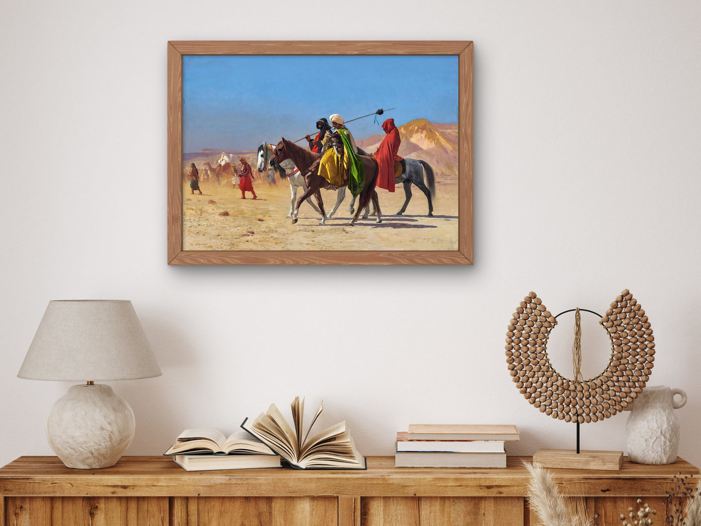 Riders Crossing the Desert by Jean Léon Gérôme 1870, Wall Art Print, Fine Art Reproduction, Museum Quality Decor, Poster