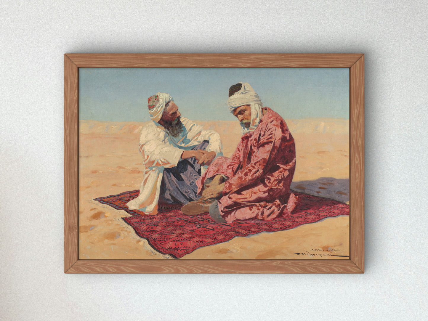 Meditation after Prayer by Feliks Michał Wygrzywalski, Wall Art Print, Fine Art Reproduction, Museum Quality Decor, Poster