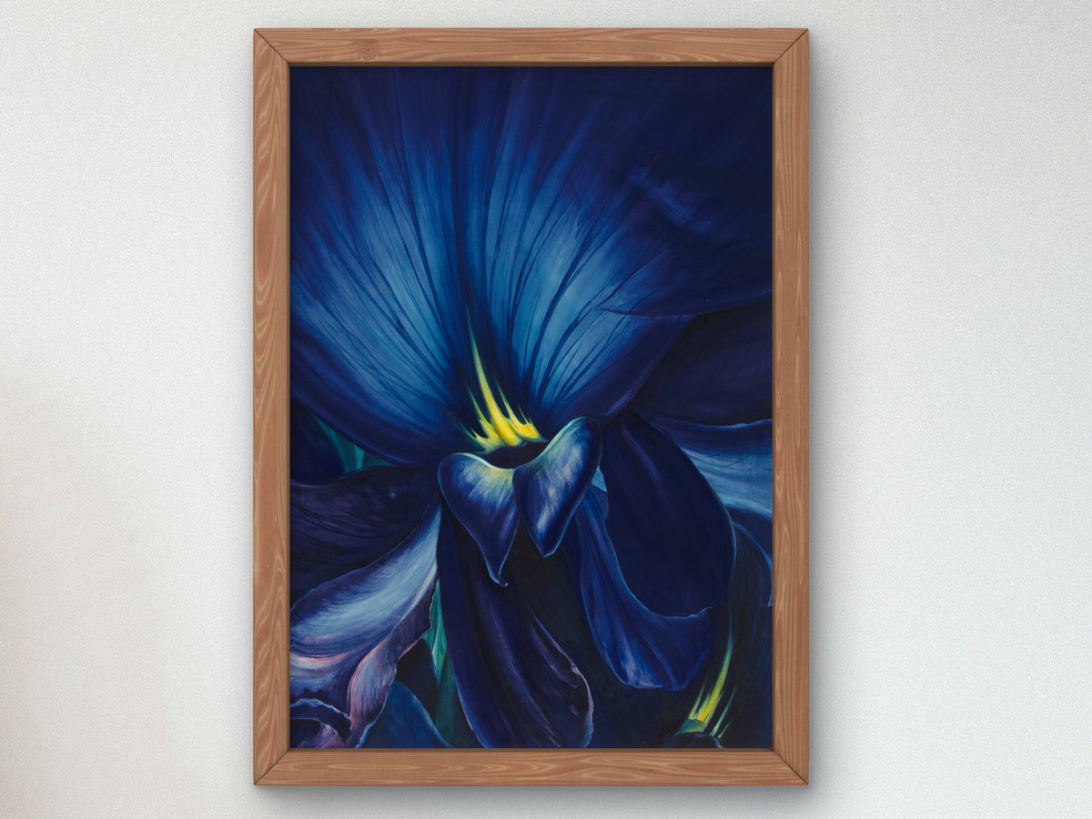 Chinese Delphinium by Leon Carroll, Wall Art Print, Fine Art Reproduction, Museum Quality Decor, Poster