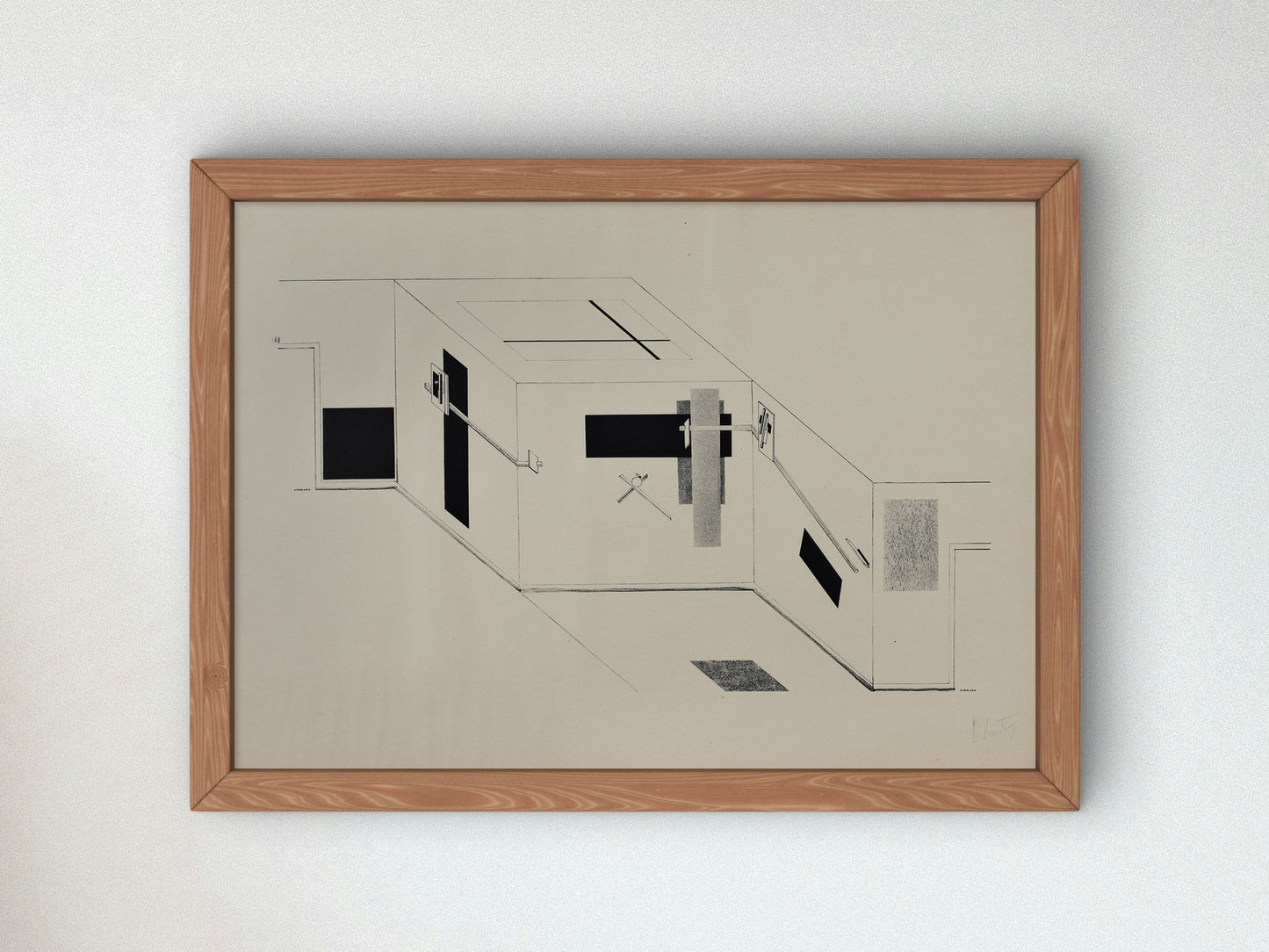 Kestnermappe Proun Rob Levnis and Chapman GmbH Hannover 6 by Lazar Lissitzky 1923, Wall Art Print, Fine Art Reproduction, Museum Quality