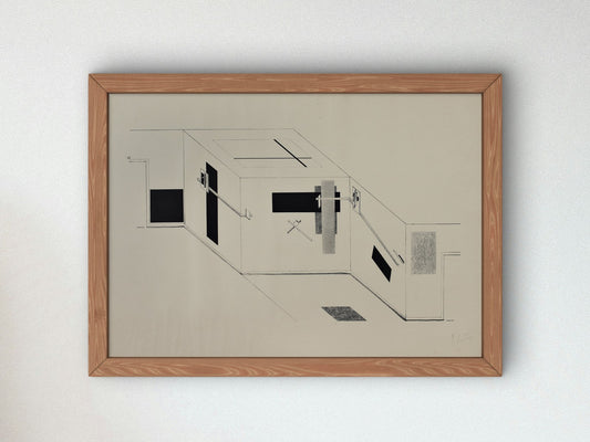 Kestnermappe Proun Rob Levnis and Chapman GmbH Hannover 6 by Lazar Lissitzky 1923, Wall Art Print, Fine Art Reproduction, Museum Quality
