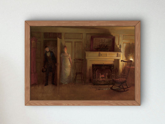 Love's Ambush by William Henry Lippincott 1890, Wall Art Print, Fine Art Reproduction, Museum Quality Decor, Poster