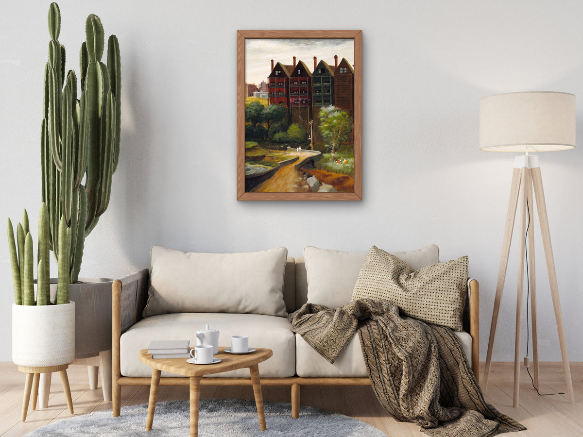 Bronx Landscape by Manuel Tolegian 1935, Wall Art Print, Fine Art Reproduction, Museum Quality Decor, Poster