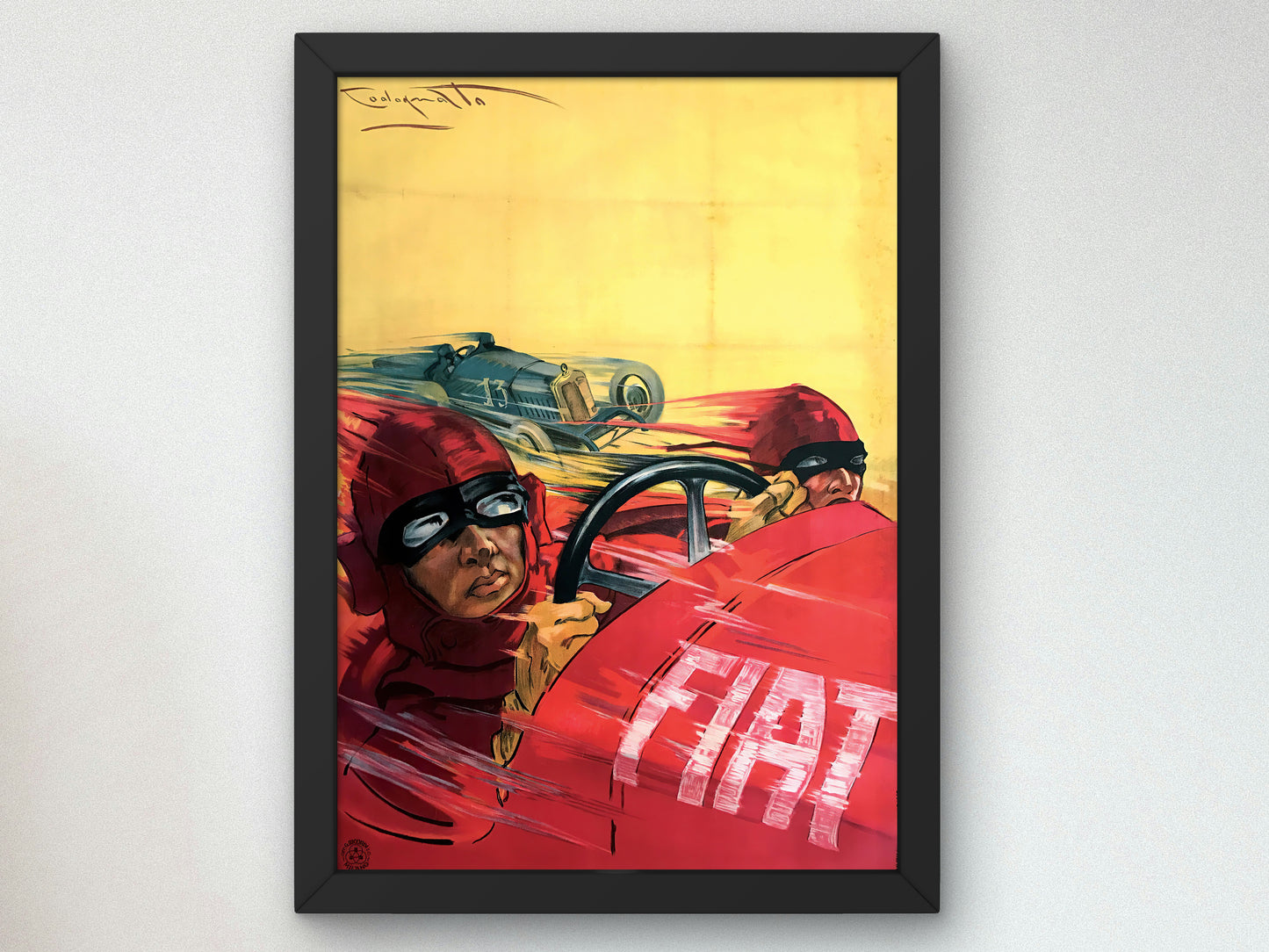 Fiat by Plinio Codognato 1923, Wall Art Print, Fine Art Reproduction, Museum Quality Decor, Poster