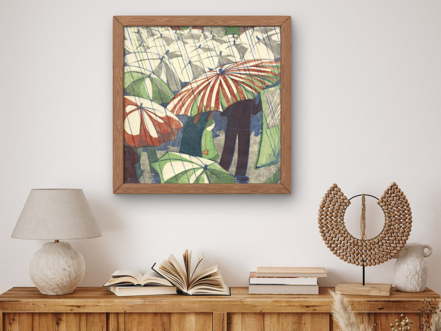 Wet Afternoon by Ethel Spowers 1930, Wall Art Print, Fine Art Reproduction, Museum Quality Decor, Poster