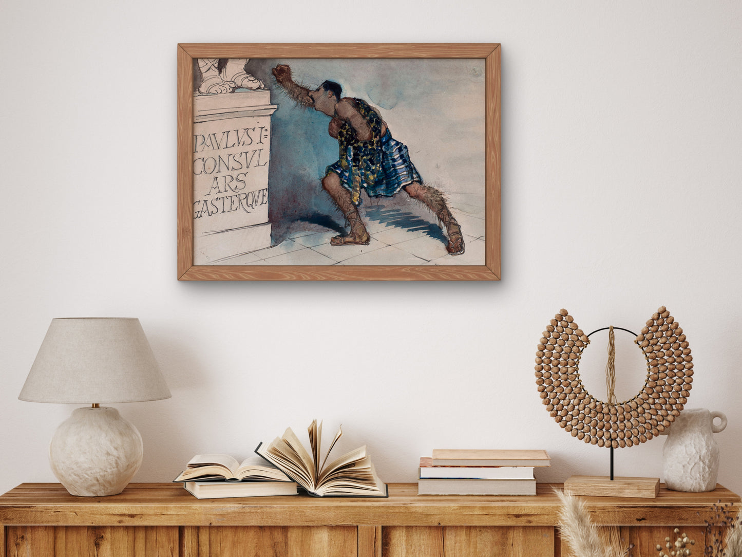 Societas Ars et Gaster by Eugenio Viti, Wall Art Print, Fine Art Reproduction, Museum Quality Decor, Poster