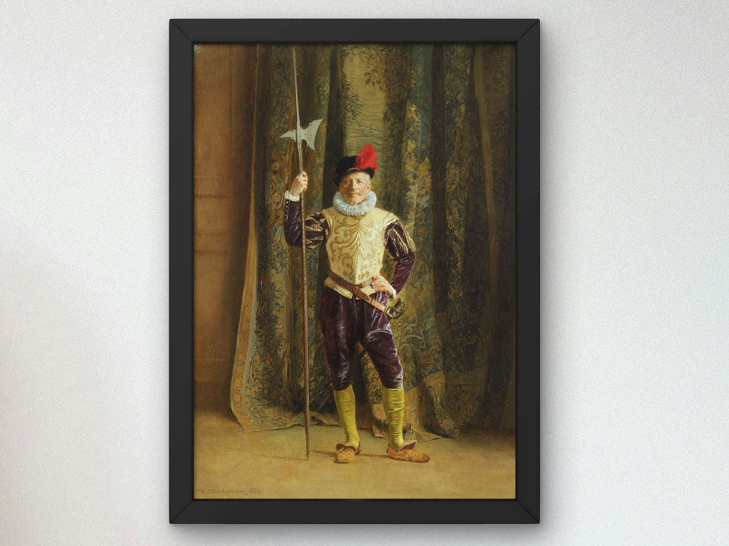 Armour Bearer by Eduard Charlemont 1892, Wall Art Print, Fine Art Reproduction, Museum Quality Decor, Poster