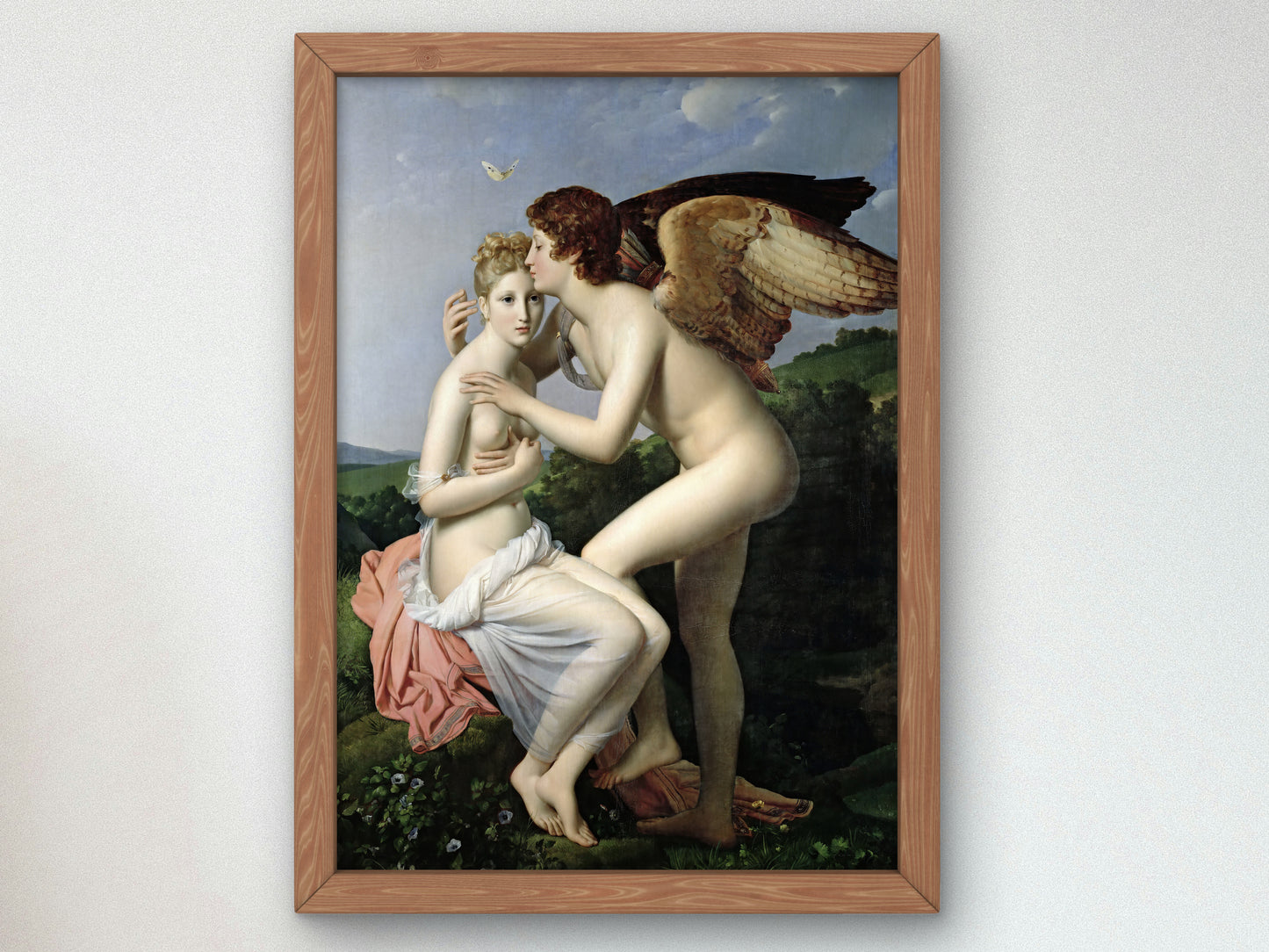 Cupid and Psyche by François Gérard 1798, Wall Art Print, Fine Art Reproduction, Museum Quality Decor, Poster