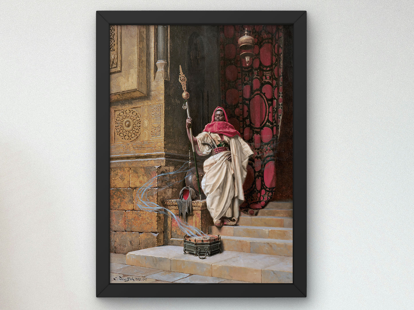 The Guard by Ludwig Deutsch 1907, Wall Art Print, Fine Art Reproduction, Museum Quality Decor, Poster