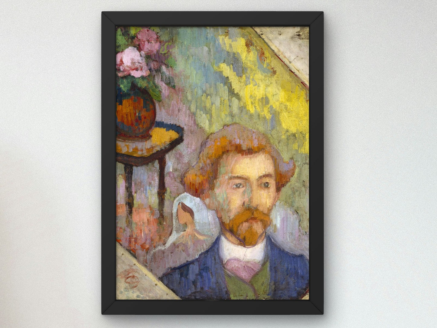 Portrait of Émile Schuffenecker by Émile Bernard 1889, Wall Art Print, Fine Art Reproduction, Museum Quality Decor, Poster