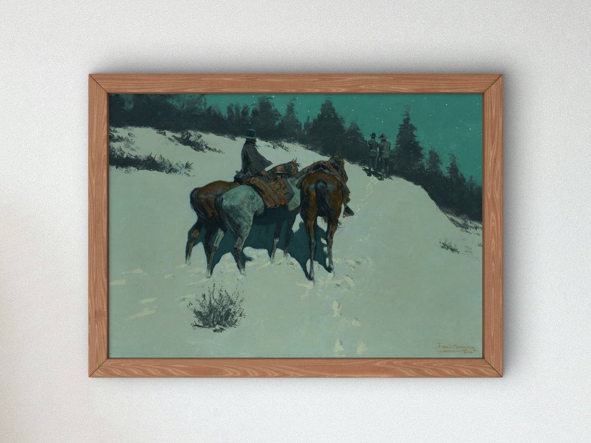 A Reconnaissance by Frederic Remington 1902, Wall Art Print, Fine Art Reproduction, Museum Quality Decor, Poster