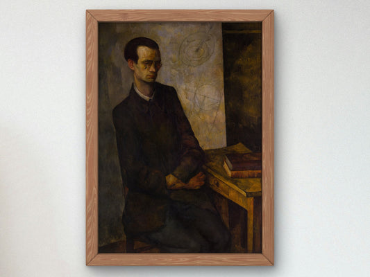 The Mathematician by Diego Rivera 1919, Wall Art Print, Fine Art Reproduction, Museum Quality Decor, Poster
