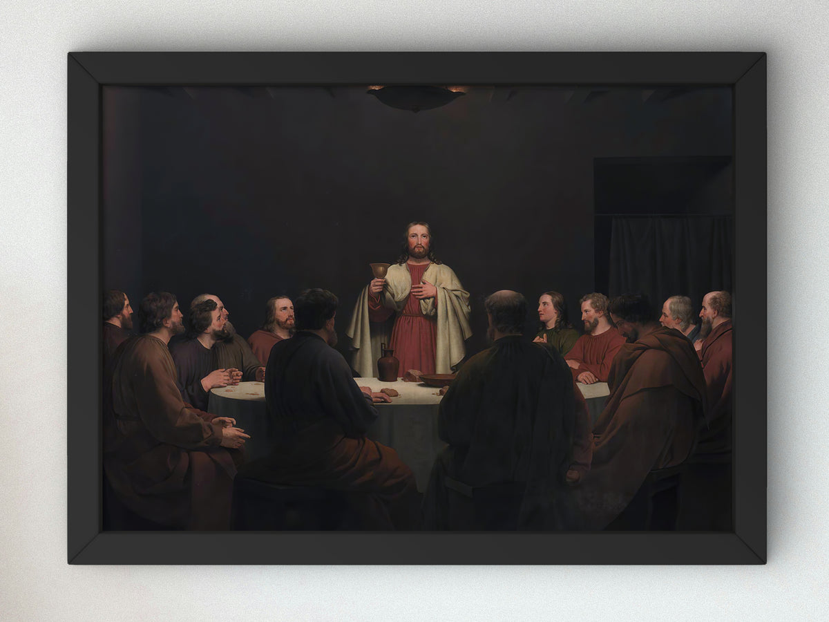 The Last Supper by Christoffer Wilhelm Eckersberg 1829, Wall Art Print, Fine Art Reproduction, Museum Quality Decor, Poster