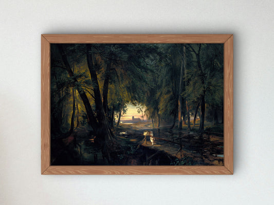 Forest Path near Spandau by Carl Blechen 1835, Wall Art Print, Fine Art Reproduction, Museum Quality Decor, Poster