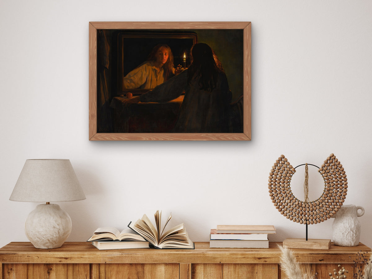 All Hallowe'en by John Collier 1895, Wall Art Print, Fine Art Reproduction, Museum Quality Decor, Poster