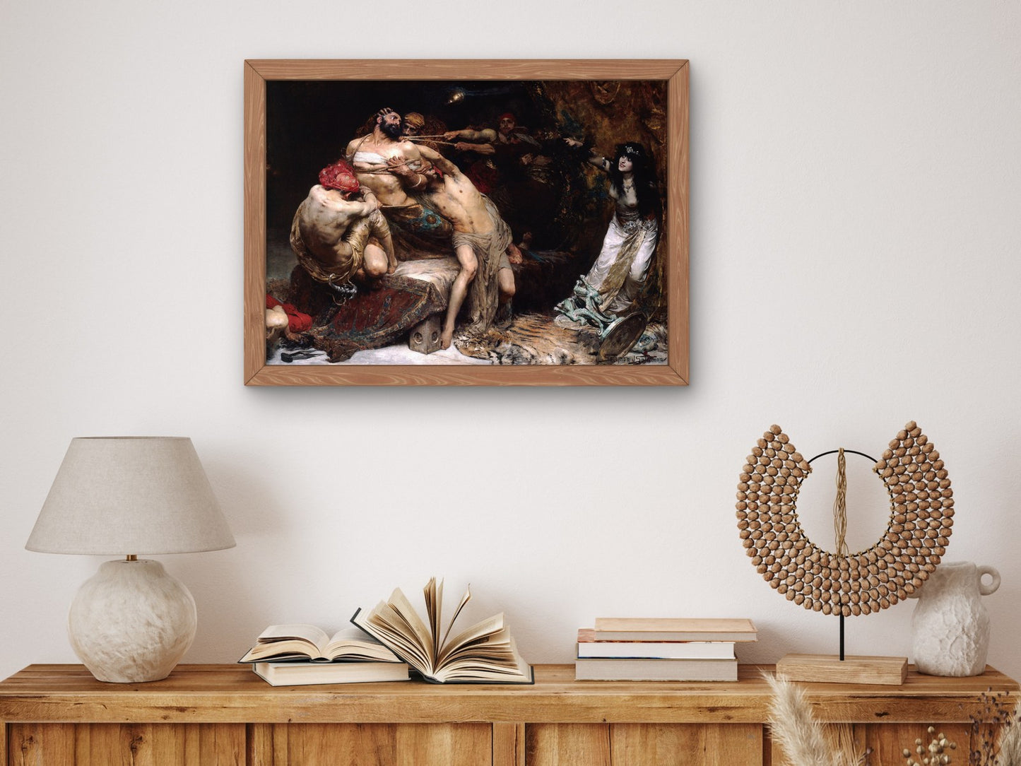 Samson by Solomon Joseph Solomon 1887, Wall Art Print, Fine Art Reproduction, Museum Quality Decor, Poster