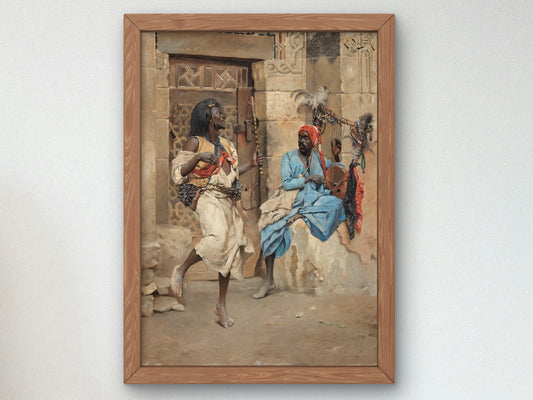 The Performance by Ludwig Deutsch 1885, Wall Art Print, Fine Art Reproduction, Museum Quality Decor, Poster