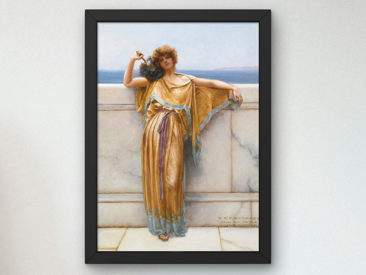 Clymene by John William Godward 1892, Wall Art Print, Fine Art Reproduction, Museum Quality Decor, Poster