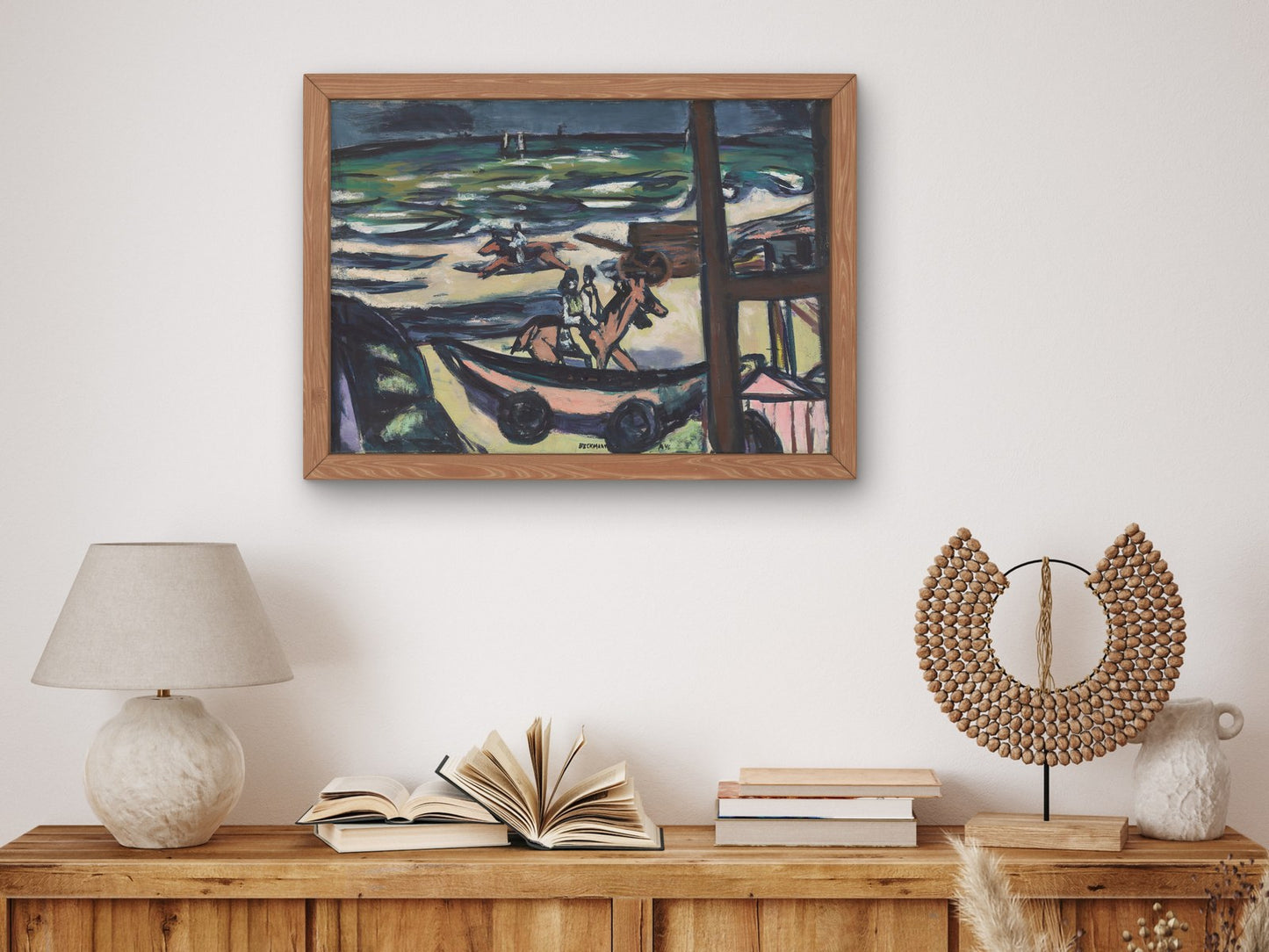 Marine Noordwijk by Max Beckmann 1946, Wall Art Print, Fine Art Reproduction, Museum Quality Decor, Poster