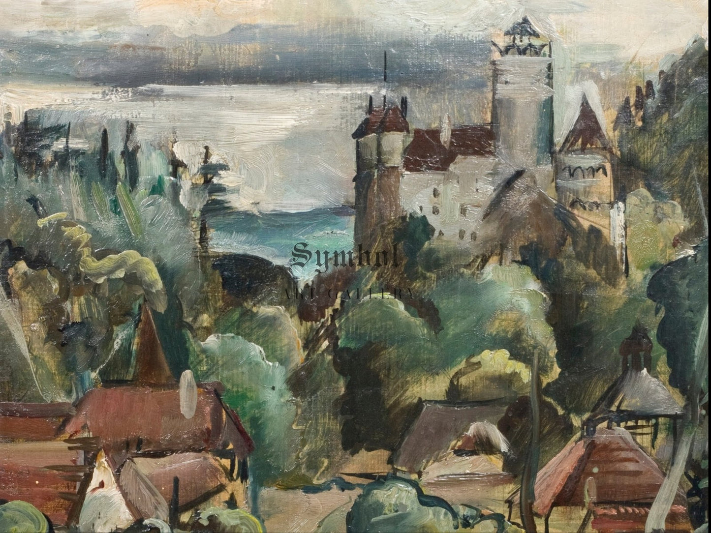 Bran Castle by Elena Popea, Wall Art Print, Fine Art Reproduction, Museum Quality Decor, Poster