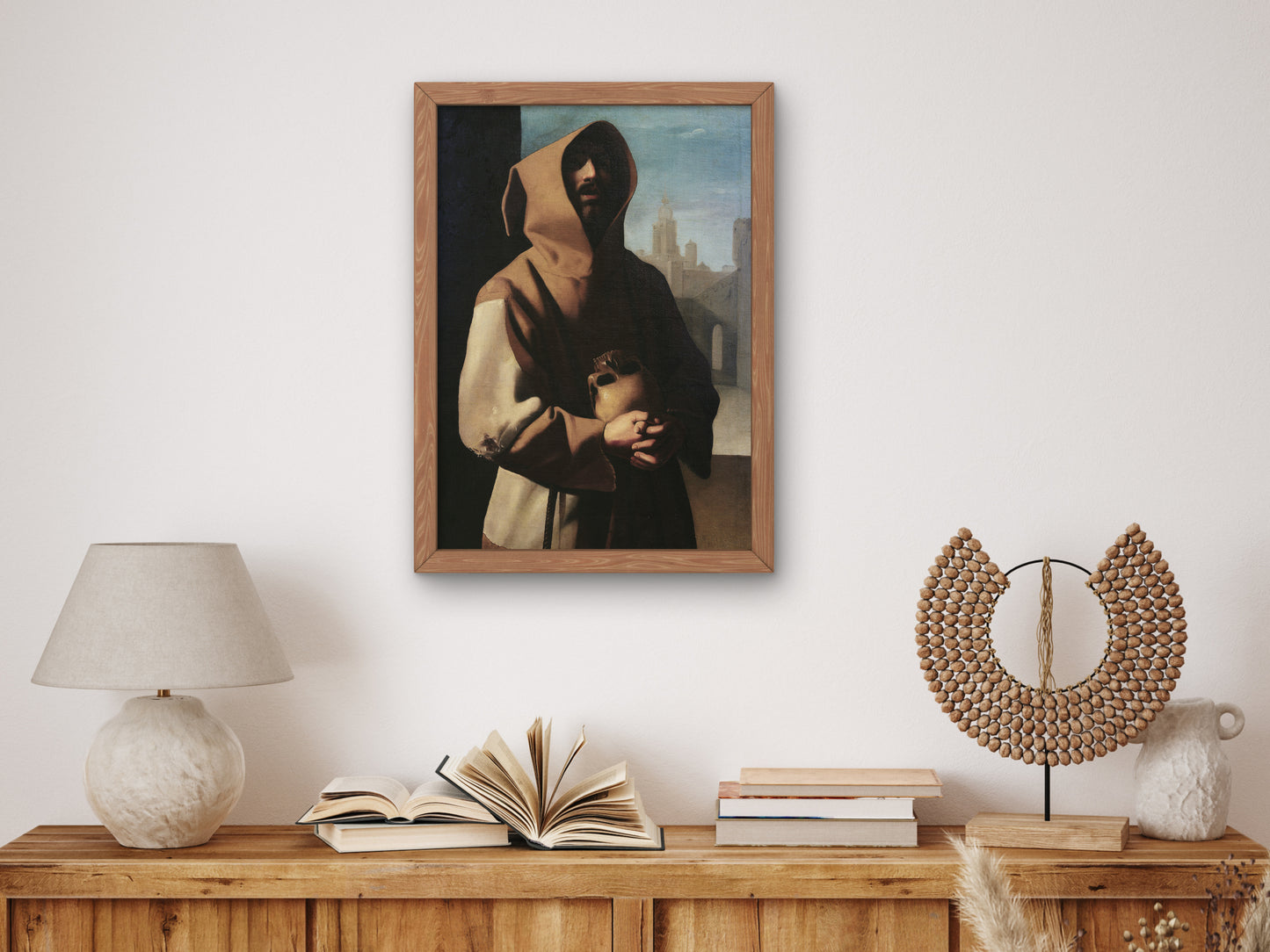 Saint Francis of Assisi in Ecstasy by Francisco de Zurbarán 1638, Wall Art Print, Fine Art Reproduction, Museum Quality Decor, Poster