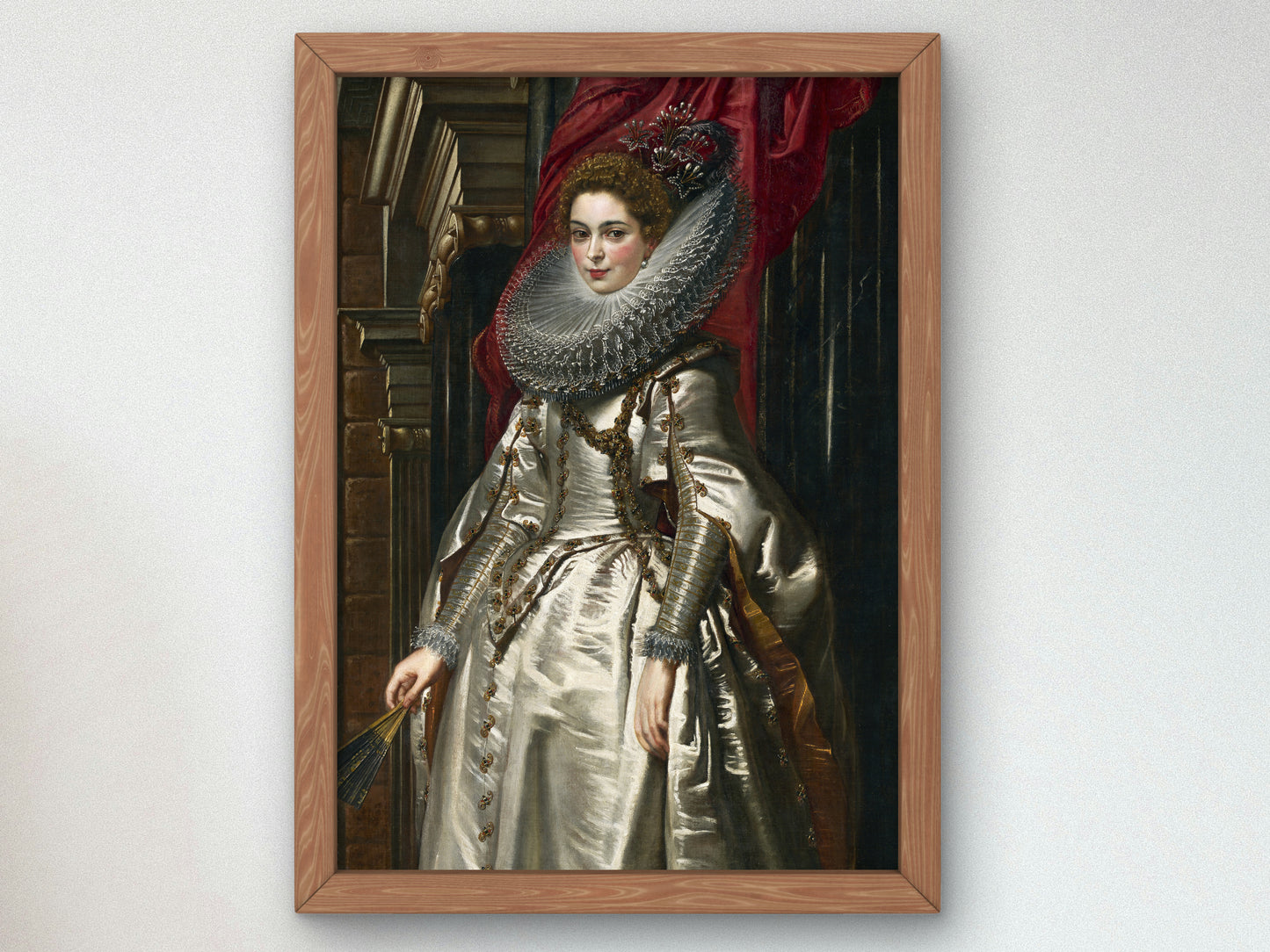 Marchesa Brigida Spinola Doria by Peter Paul Rubens 1606, Wall Art Print, Fine Art Reproduction, Museum Quality Decor, Poster