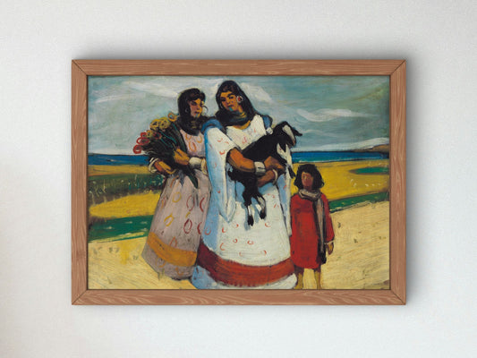 Spring in Mariout by Adham Wanly 1949, Wall Art Print, Fine Art Reproduction, Museum Quality Decor, Poster