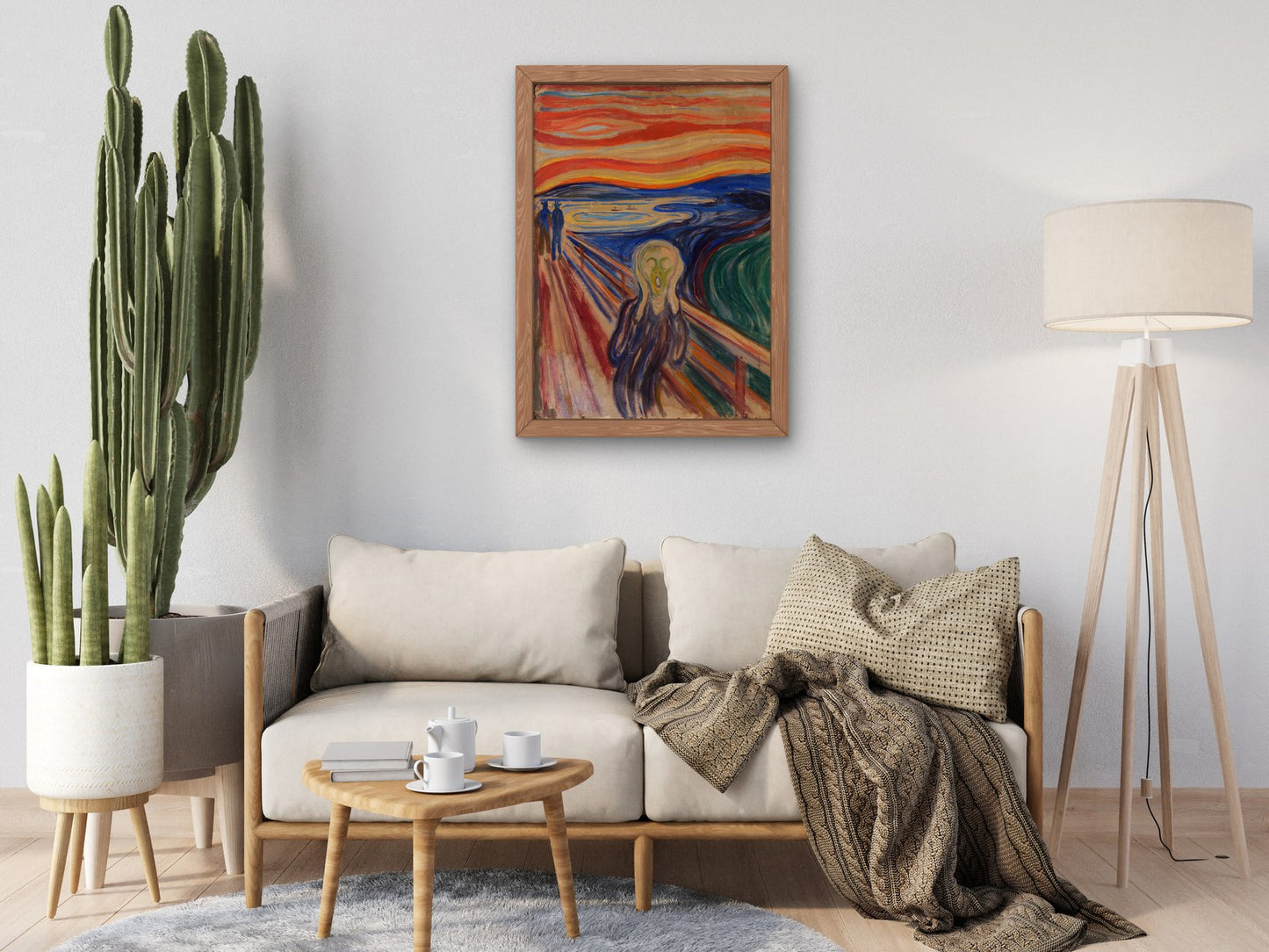 The Scream by Edvard Munch 1893, Wall Art Print, Fine Art Reproduction, Museum Quality Decor, Poster