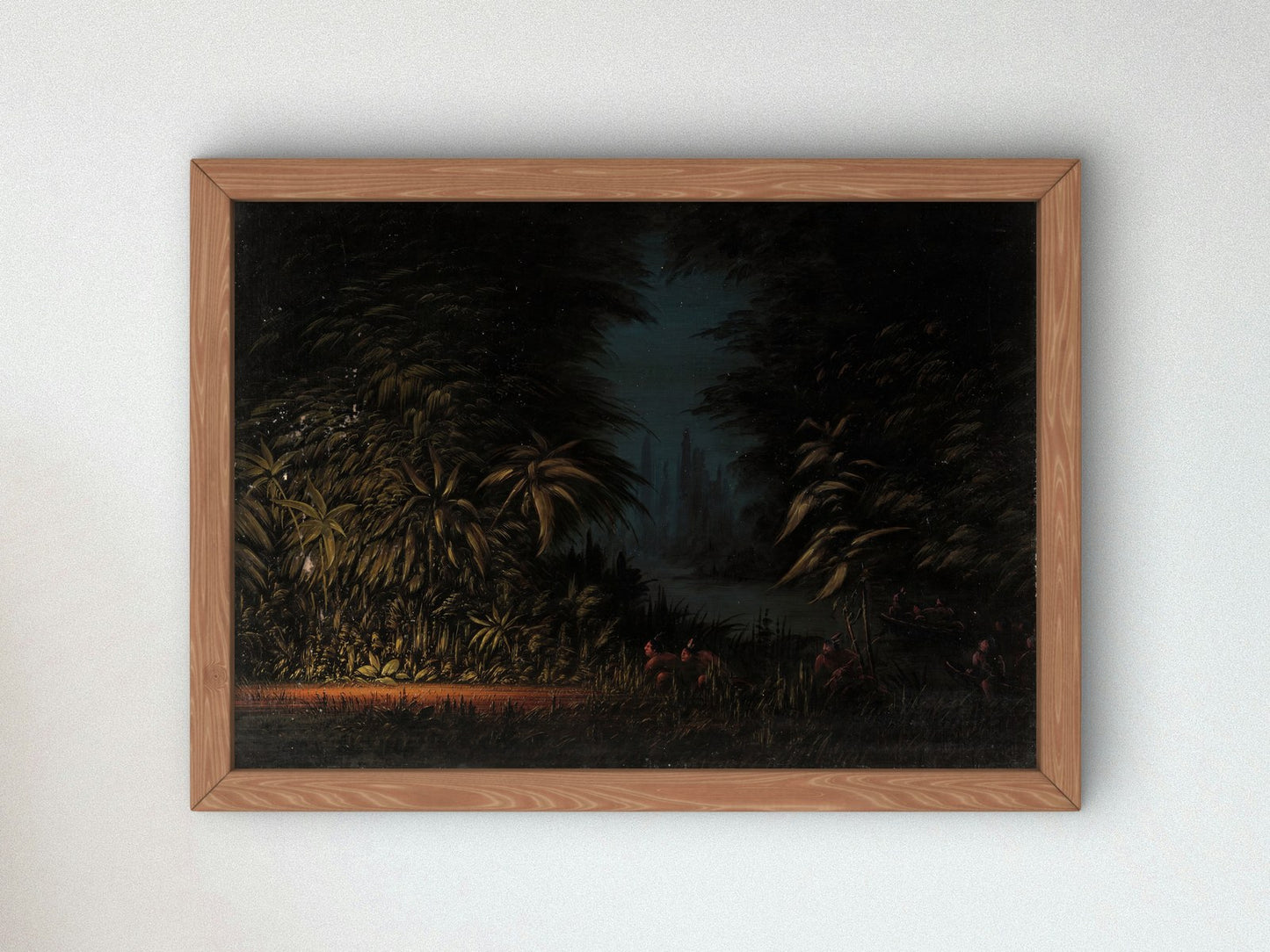 Ignis Fatuus Zurumati by George Catlin 1869, Wall Art Print, Fine Art Reproduction, Museum Quality Decor, Poster