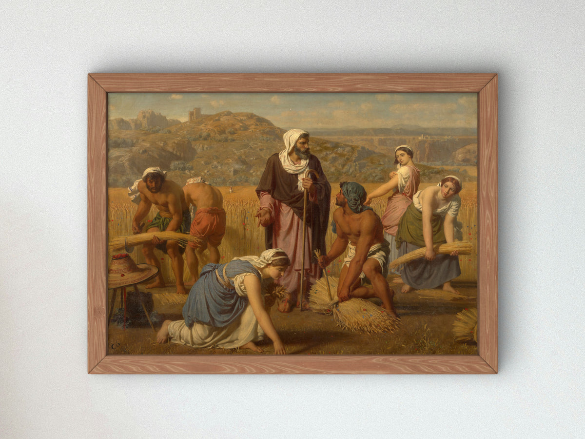 Ruth and Boaz by Charles Gleyre 1853, Wall Art Print, Fine Art Reproduction, Museum Quality Decor, Poster