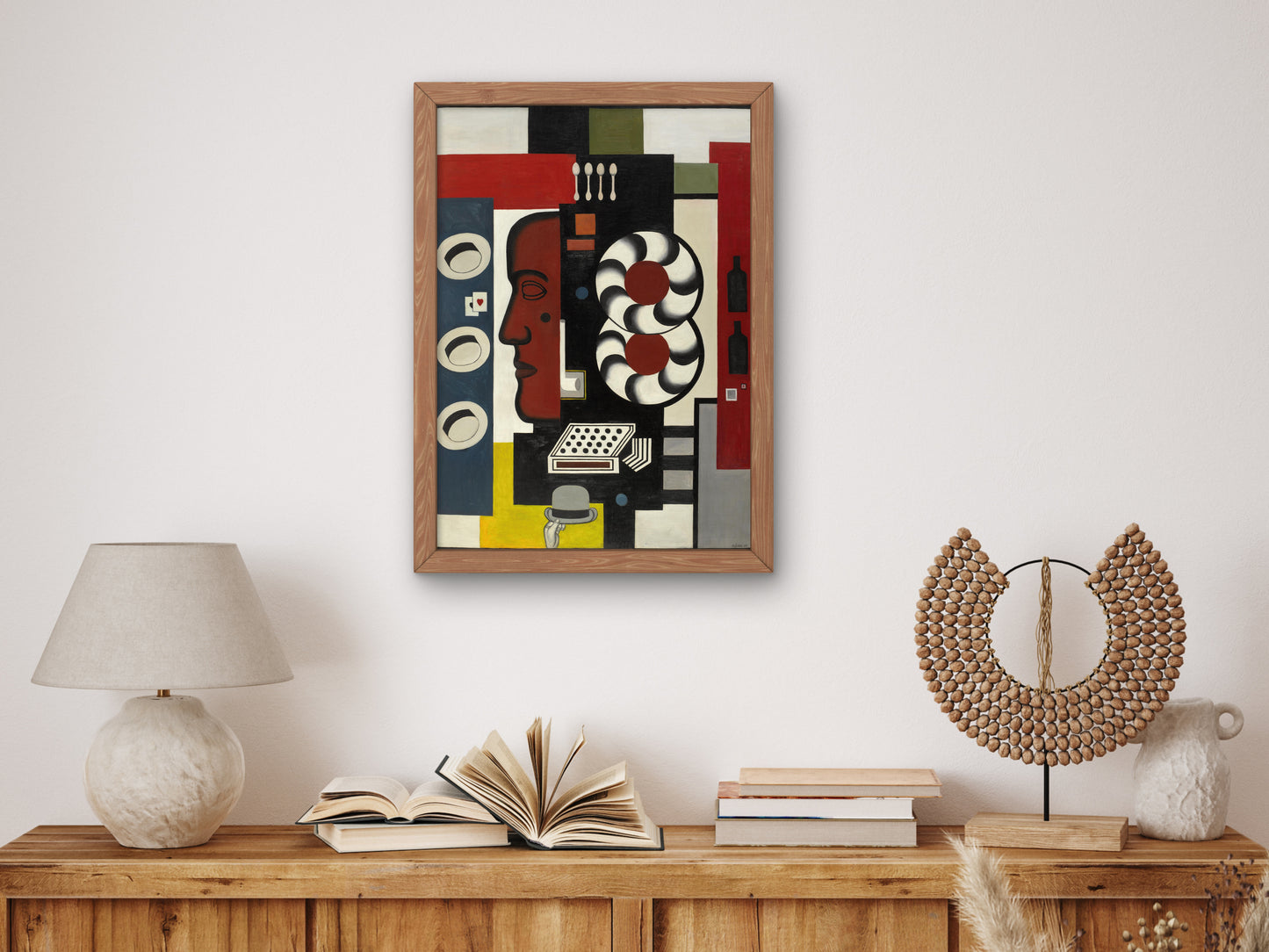 Composition with Hand and Hats by Fernand Léger 1927, Wall Art Print, Fine Art Reproduction, Museum Quality Decor, Poster
