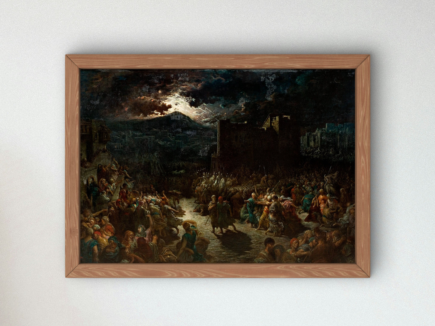 The Crucifixion by Gustave Doré 1875, Wall Art Print, Fine Art Reproduction, Museum Quality Decor, Poster
