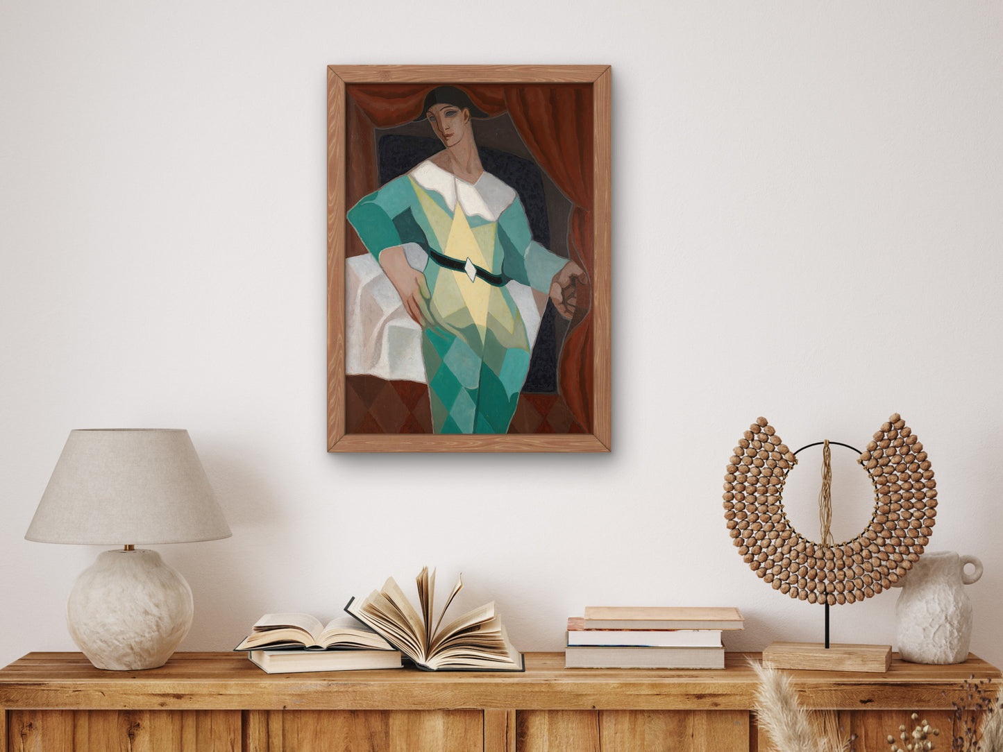Arlequin by Juan Gris 1925, Wall Art Print, Fine Art Reproduction, Museum Quality Decor, Poster