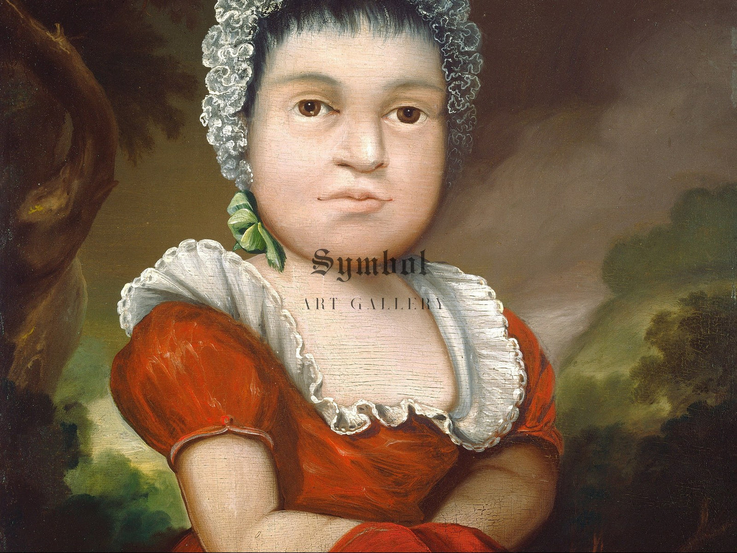 Portrait of a Child by Edward Hicks 1840, Wall Art Print, Fine Art Reproduction, Museum Quality Decor, Poster