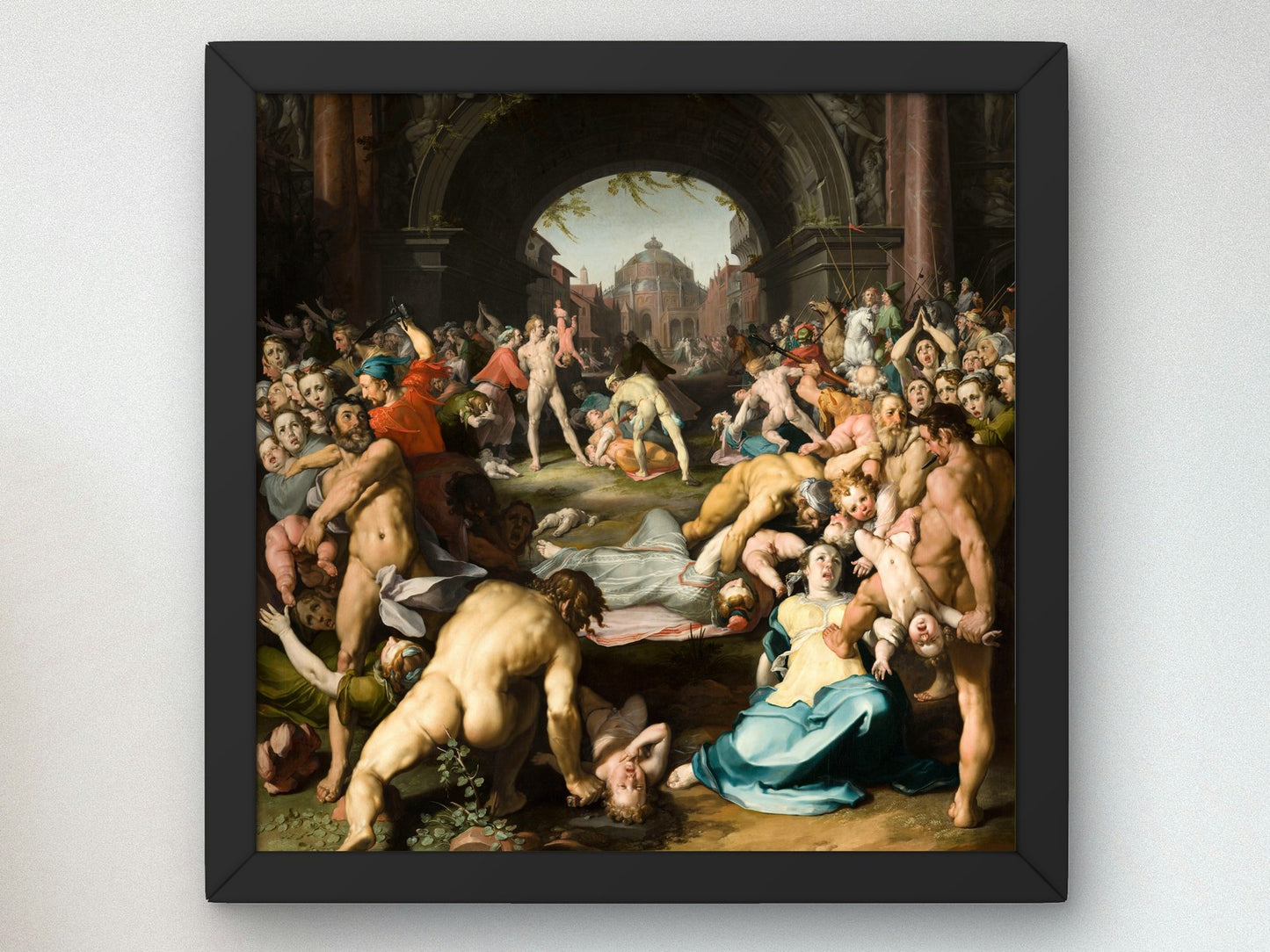 Massacre of the Innocents by Cornelis Cornelisz van Haarlem 1591, Wall Art Print, Fine Art Reproduction, Museum Quality Decor, Poster