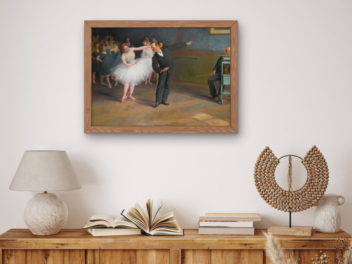 The Dancing School, Prague by František Dvořák, Wall Art Print, Fine Art Reproduction, Museum Quality Decor, Poster